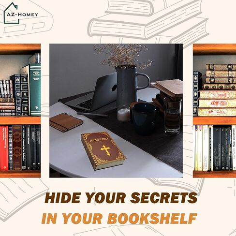 Genuine Paper Transfer Book Safe: Secret Hidden Safe, Combination Lock Included - Metal Safe Box and Protect Your Valuables Inside an Authentic Paper Book, 8.7"×6"×1.8" (London) in Saudi Arabia
