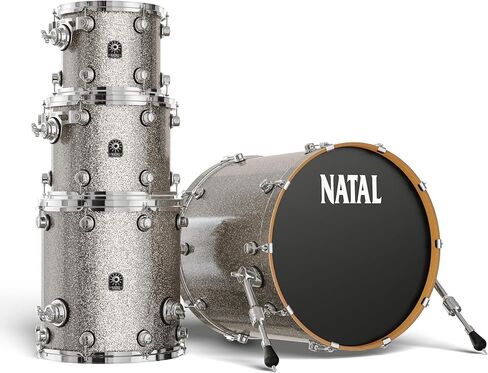 Natal KMA-UF22-MBK1 Originals Series Maple US Fusion 22 4-Piece Shell Pack - Matte Black in Saudi Arabia