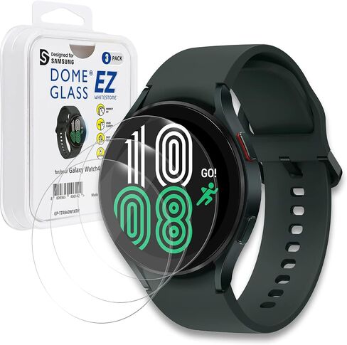 [3PACK] Whitestone EZ for Galaxy Watch 4 Classic (42mm) Premium Tempered Glass Screen Protector [EZ installation] with high clarity & touch sensitivity [Galaxy Watch series 4 Classic 42mm] - 3 pack in Kuwait