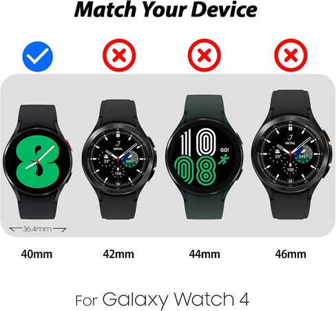 [3PACK] Whitestone EZ for Galaxy Watch 4 Classic (42mm) Premium Tempered Glass Screen Protector [EZ installation] with high clarity & touch sensitivity [Galaxy Watch series 4 Classic 42mm] - 3 pack in Kuwait