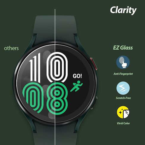 [3PACK] Whitestone EZ for Galaxy Watch 4 Classic (42mm) Premium Tempered Glass Screen Protector [EZ installation] with high clarity & touch sensitivity [Galaxy Watch series 4 Classic 42mm] - 3 pack in Kuwait