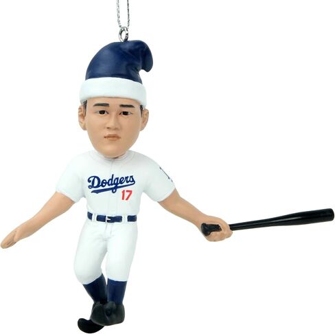 FOCO - MLB 4" Elf Team Player Resin Xmas Christmas Tree Ornament (Shohei Ohtani - Los Angeles Dodgers) in Saudi Arabia
