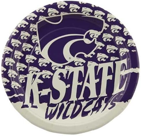 NCAA Kansas State Wildcats 8-Pack Paper Plates- in Saudi Arabia
