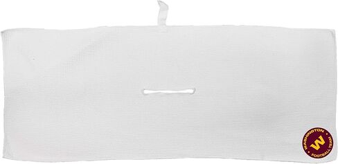 Team Golf NFL NFL Microfiber Towel - 16" X 40" (White) with Carabiner Clip, Premium Microfiber with Deep Waffle Pockets- Superior Water Absorption and Quick Dry Golf Cleaning Towel in Kuwait