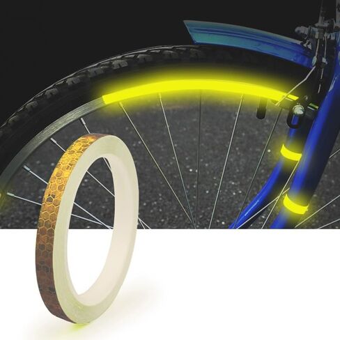 Reflective Tape Outdoor Waterproof 0.4IN*8m Reflective Stickers Stick on Reflector Tape Night Safety Warnning Tapes Reflective Strips for Clothing Trailer Motorcycle Bicycles Mailbox Red in Saudi Arabia