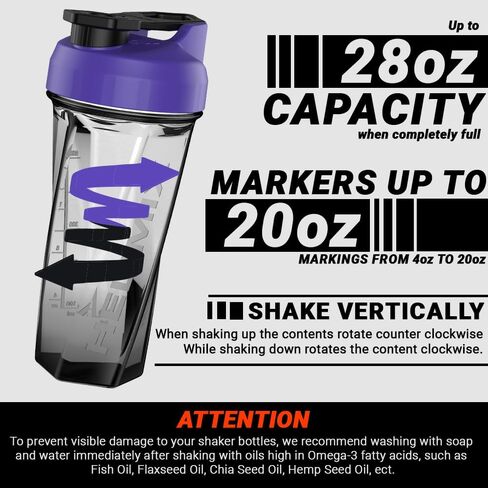 HELIMIX 2.0 Vortex Blender Shaker Bottle Holds upto 28oz | No Blending Ball or Whisk | USA Made | Pre Workout Protein Drink Cocktail Shaker Cup | Weight Loss Supplements Shakes | Top Rack Safe in Saudi Arabia