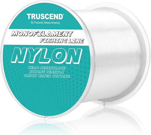 TRUSCEND Monofilament Fishing Line, Superior Nylon Low Memory Fishing Line, Excellent Casting, Exceptional Strength and Abrasion Resistance Mono Line, Good Sensitivity Fishing Wire, 14lb/0.28mm/547yds in Kuwait