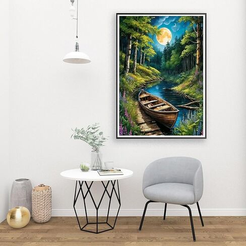 eniref Paint by Numbers Kit for Adults Canvas,Cute Elephant Easy DIY Paint by Number for Adults Beginners,Animals Acrylic Paint Painting Art Perfect for Gifts and Home Decor 16X20 Inch in Kuwait