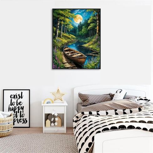 eniref Paint by Numbers Kit for Adults Canvas,Cute Elephant Easy DIY Paint by Number for Adults Beginners,Animals Acrylic Paint Painting Art Perfect for Gifts and Home Decor 16X20 Inch in Kuwait