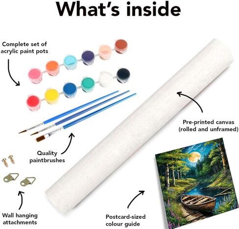 eniref Paint by Numbers Kit for Adults Canvas,Cute Elephant Easy DIY Paint by Number for Adults Beginners,Animals Acrylic Paint Painting Art Perfect for Gifts and Home Decor 16X20 Inch in Kuwait