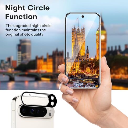 OMOTON 3+2 Pack for Google Pixel 8a Screen Protector, 3 Pack Tempered Glass Screen Protector & 2 Pack Camera Lens Protector for Pixel 8a 2024 Released 6.1-inch, Case Friendly/9H Hardness in Saudi Arabia