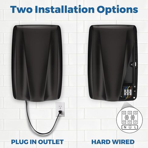 UL Approved Stainless Steel Bathroom Hand Dryer with HEPA Filter, Heavy Duty Automatic Electric High Speed Hand Dryer for Commercial Restroom, Brushed in Kuwait