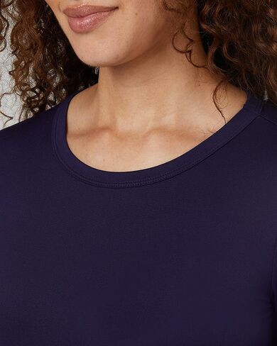 32 Degrees Heat Women's Lightweight Crew Baselayer Top | Form Fitting | Long Sleeve | 4-Way Stretch | Thermal in Saudi Arabia