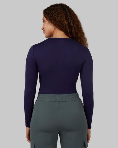 32 Degrees Heat Women's Lightweight Crew Baselayer Top | Form Fitting | Long Sleeve | 4-Way Stretch | Thermal in Saudi Arabia