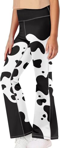Ystardream Girls' Activewear Leggings Cute Flare Leggings for Girls Casual in Saudi Arabia