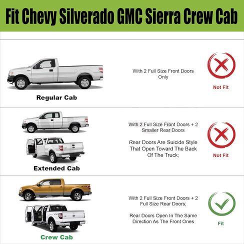 واقيات نافذة السيارة الجانبية واقيات المطر منحرفة مناسبة لـ 09-14 Ford F150 Super Crew Cab 94155 فتحات نافذة ظل الشمس مجموعة من 4 قطع in Kuwait