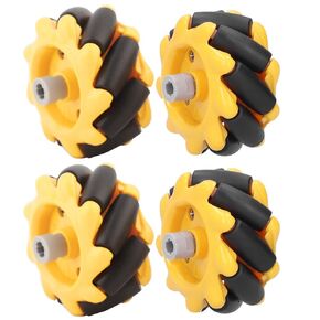 Omni Directional Wheels,Mecanum Wheel Smart, Parts Accessories OmniDirectional omni directional mecanum Wheels Robot Car lego 8mm DIY Toy Components 48mm(2 Pairs) (two pairs)