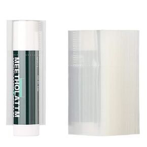 Lip Balm Shrink Bands 200 pcs 64x30 mm Clear PVC Heat Wrap Sealer Fits Chapstick Style Lip Balm Tubes