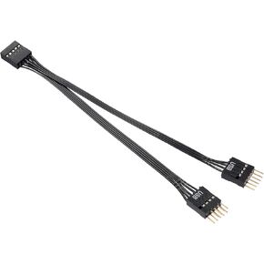 SATA USB Extension Cable Front Side 19-Pin Male to Female Extension Cable USB 3.0 Motherboard High Speed Connection (Connector Facing Out)