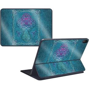 MightySkins Glossy Glitter Skin for Apple iPad Pro Smart Keyboard 12.9" (2018) - Celtic Cross | Protective, Durable High-Gloss Glitter Finish | Easy to Apply and Change Style | Made in The USA