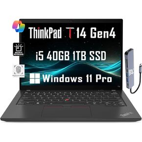 Lenovo ThinkPad T14s Business Laptop (Intel Core i7-1185G7 vPro, 32GB RAM, 1TB SSD, 14" FHD Touchscreen, 4G LTE) 14-Hr Battery, Backlit, Fingerprint, FHD Webcam, 3-Yr WRT, Wi-Fi 6, Win 11 Pro, Black
