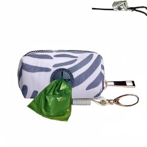 Dog Poop Bag Holder for All Dog Leashes Accessory,Lightweight Doggie Poop Bag Dispenser Allows For Easy Access To Pet Waste Bags,with 1 Metal Clip,Fresh Green Matching Waste Bag(Doggy Bag Excluded)