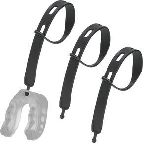 LUAAT 3 Pack Tether for Mouth Guard Only,Universal Mouth Guard Replacement Strap for Football, Boxing, Taekwondo, Hockey, Basketball, Lacrosse, Rugby Matches Helmet