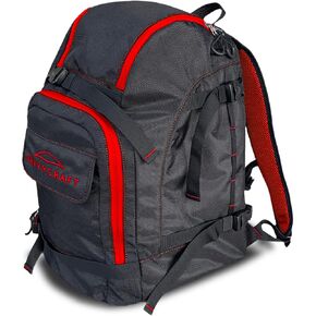 Savvycraft Ski Boot Bag Snowboard Boot Bag, 50L Ski Backpack for Ski and Snowboard Boots, Helmets, Gloves, and Accessories, Lightweight, Durable, Convenient, Red