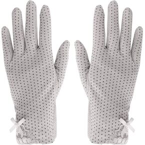 Women Summer Sunblock Glove Girl UV Protection Cycling Glove Touchscreen Driving Glove Non-Slip Glove Breathable Riding Glove