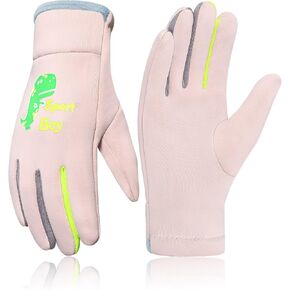 RIGWARL Toddler Winter Gloves Water Repellent, Thin Winter Kids Fleece Gloves for Running School Cycling Hiking, Lightweight Kids Fleece Gloves for Boys Girls Aged 3 4 5 6 7 8 Years