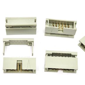 Pc Accessories - Connectors Pro 10-Pack 2x6 12P Dual Rows 2.54mm 0.1" Pitch Shrouded IDC Male Headers, 12 Pins Connector 10-PK