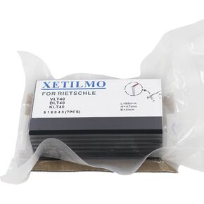 7Pcs Carbon Vane 518943 for Rietschle Pump DLT40, VTN40, KLT40, VLT40, TR40DV, TR41DV, VTN41, KTN40, DTN40, KTN41, DTN41 85x47x4mm