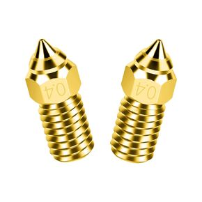 High End Ender 3 V3 Se Nozzle 0.6mm,High Spider Copper Plated nozzles 2pcs 3D Printer Accessories M6 Hotend Extruder Nozzle for Ender 5 S1/Ender 7 3D Printer