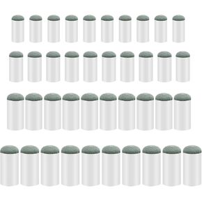 40pcs Slip On Pool Cue Tips, 9mm, 10mm, 12mm, 13mm Replacement Tips for Pool Cues Plastic and Cowhide Pool Cue Stick Tips Reliable Lightweight Billiard Cue Tips Replacement