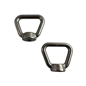 US STAINLESS 2 Pieces Stainless Steel 316 M12 Lifting Eye Nut 12mm Bow Type 80704 US Shape Marine Grade