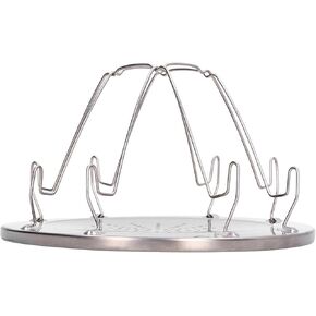 spotless Steel Portable Toaster Stand, Camping Toaster Rack Holder, 4 Bread Slice Toaster Tray for Outdoor Hiking, Fishing, and BBQ Celebrations