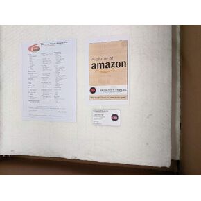 24"x24"x1" Ceramic Fiber Blanket Insulation 6# 2300F for Wood Stoves, Pizza Ovens, Kilns, Forges, Fireplaces & More - (2 Each)