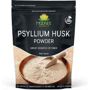 Psyllium Husk Powder (10 OZ), Gluten Free, Non GMO, Finely Ground, Keto Friendly (10 Ounce (70 Servings))