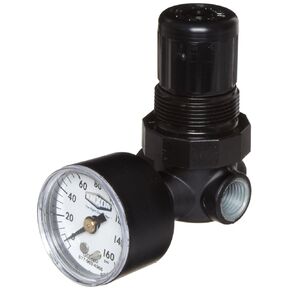Dixon R07-200R Norgren Series Miniature Regulator without Gauge, 22 SCFM, 1/4" Port Size, 5-100 PSI