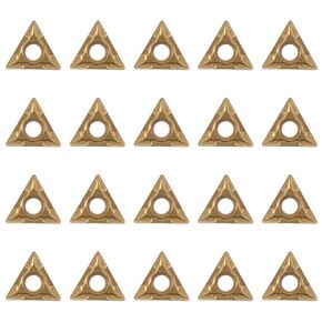 20Pcs TCMT110204 US735 Internal Milling Cutter, Turning Carbide Inserts, Triangle Turning Holder Boring Bars, TCMT Insert with Box for Lathe
