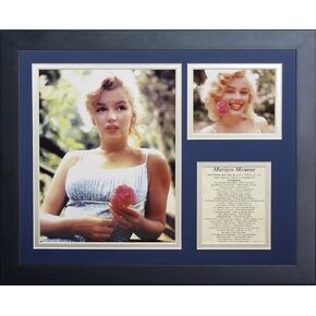 Legends Never Die "Marilyn Monroe Carnation Framed Photo Collage, 11 x 14-Inch