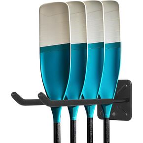 Antidious Kayak Paddles Storage Rack, Garage Metal Oars holder for up to 6 paddles Storage with Non-scratch Grip
