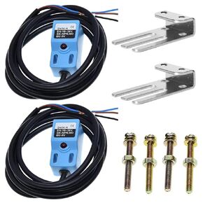 2PCS DC 6-36V Inductive Proximity Sensor Switch SN04-N 300mA 4mm Auto Leveling Sensor NPN NO Three Wire Proximity Switch with 2PCS Bracket