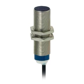 XS618B1MAL2 Universal Series Multi-Function Inductive Proximity Sensor, Metal 18-mm Barrel, 2-Wire AC/DC Wiring, PNP Input, NO Output, 2m Electrical Cable