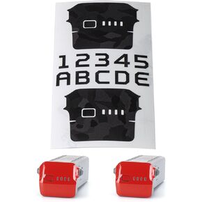 WRAPGRADE Skin Stickers Compatible with DJI Air 3 | Two Batteries (Super RED)