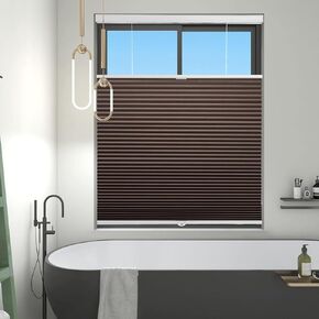 Changshade Blackout Cellular Shades Cordless, Top Down Bottom Up Blinds for Windows, 1.7'' Single Cell Pleated Honeycomb Window Shades for Bedroom, Child Room