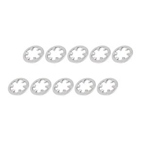 Internal Tooth Star Lock Washers (M10x18mm) 25Pcs, 304 Stainless Steel Internal Serrated Lock Washer - for Renovation, Mechanical Equipment Fasteners