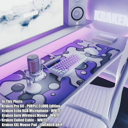 أغطية مفاتيح Kraken - مجموعة أغطية مفاتيح بإضاءة خلفية RGB إصدار Sakura - أغطية مفاتيح PBT مزدوجة باللون الأبيض والوردي لأي حجم من لوحات المفاتيح الميكانيكية - لجميع لوحات المفاتيح 60%، 65%، 75%، 85%، TKL ولوحات المفاتيح كاملة الحجم (ساكورا) in Kuwait