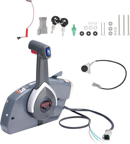 VEVOR Boat Throttle Control, 5006180 Side-Mounted Outboard Remote Control Box for Evinrude Johnson, Marine Throttle Control Box with Power Trim Switch and Lanyard in Saudi Arabia