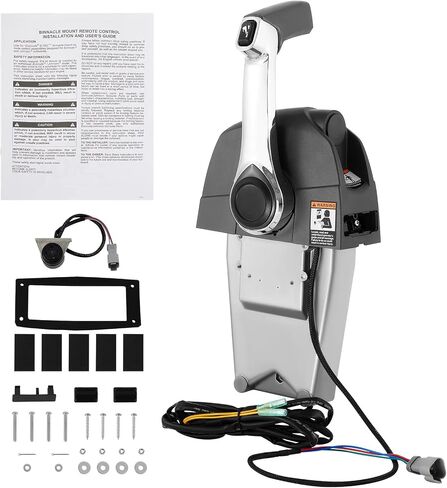 VEVOR Boat Throttle Control, 5006180 Side-Mounted Outboard Remote Control Box for Evinrude Johnson, Marine Throttle Control Box with Power Trim Switch and Lanyard in Saudi Arabia